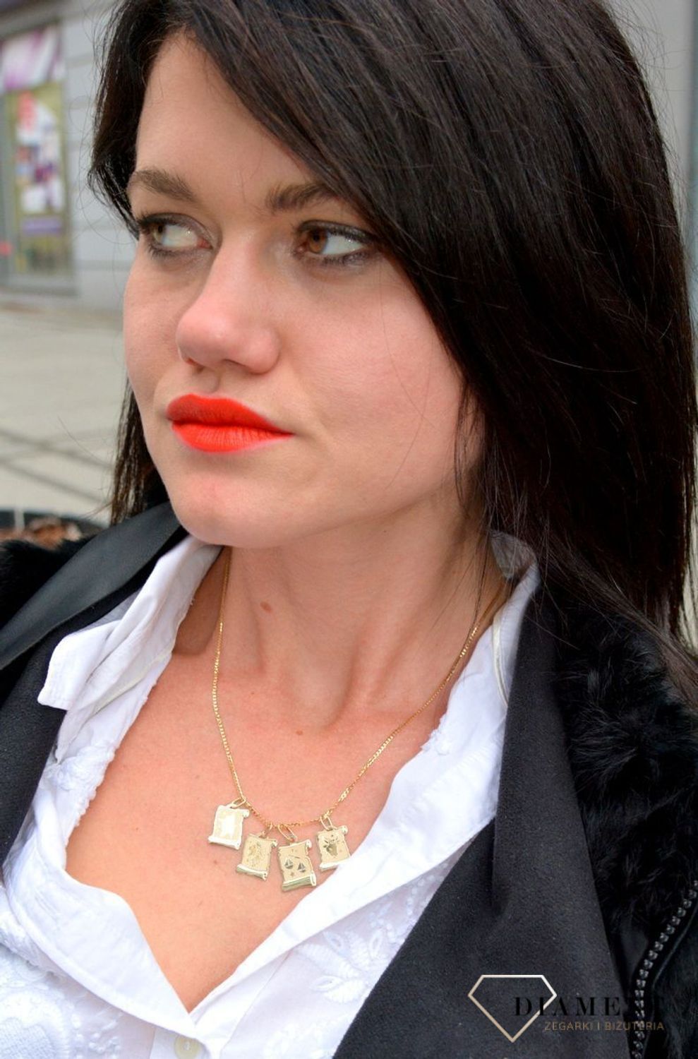 Złota zawieszka znak zodiaku Strzelec.jpg